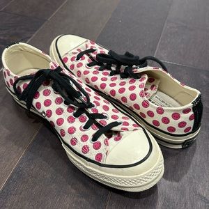 Converse Custom Smiley Face Sneakers